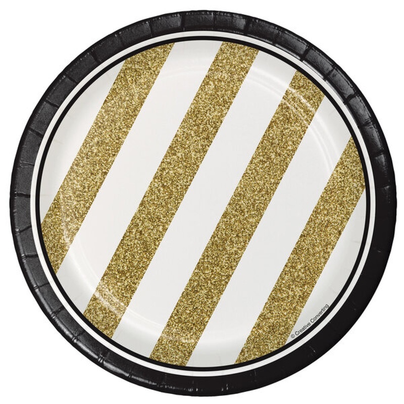 7 Black/Gold Plate