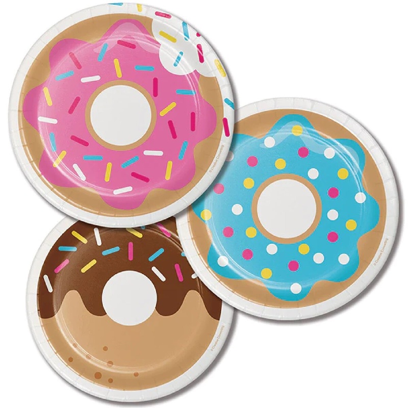 7 Donut Time Paper Plate
