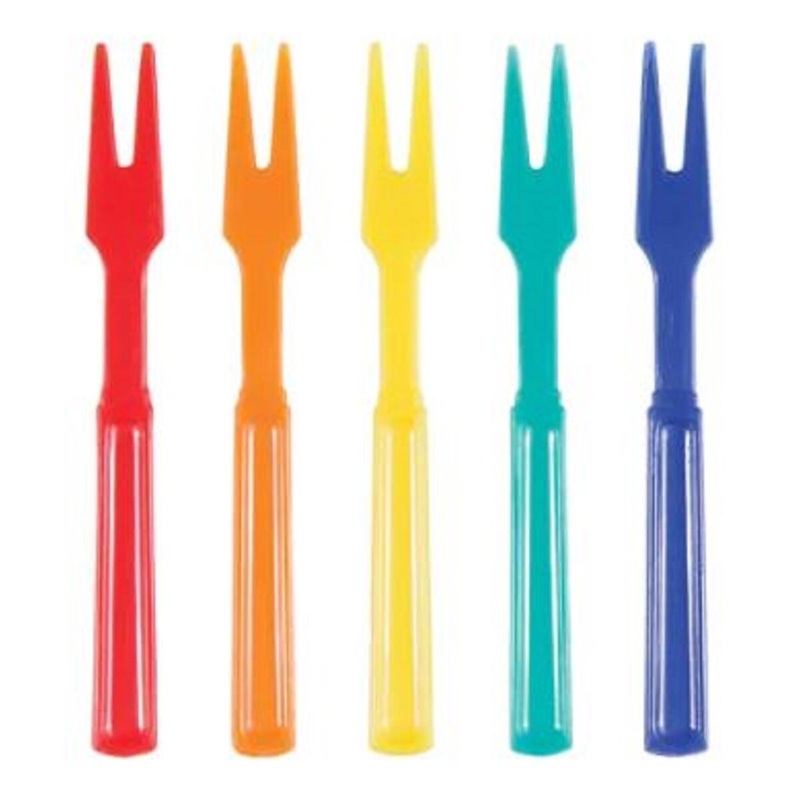 Assorted Color Cocktail Forks