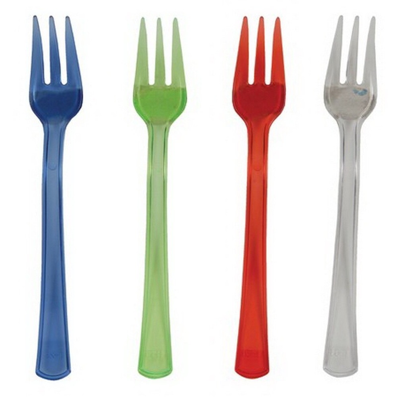 Assorted Translucent Mini Forks