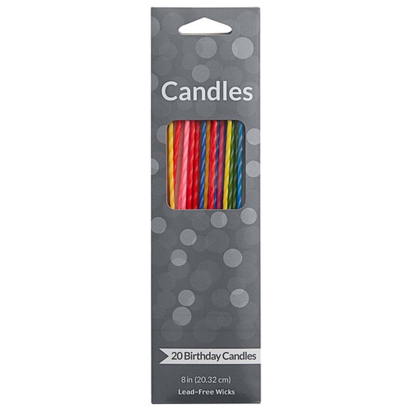 Creative Converting Two-Tone Assorted Party Candle