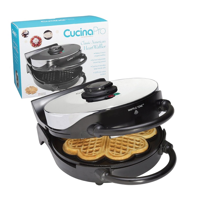 CucinaPro 1475 Heart Shaped Waffle Maker
