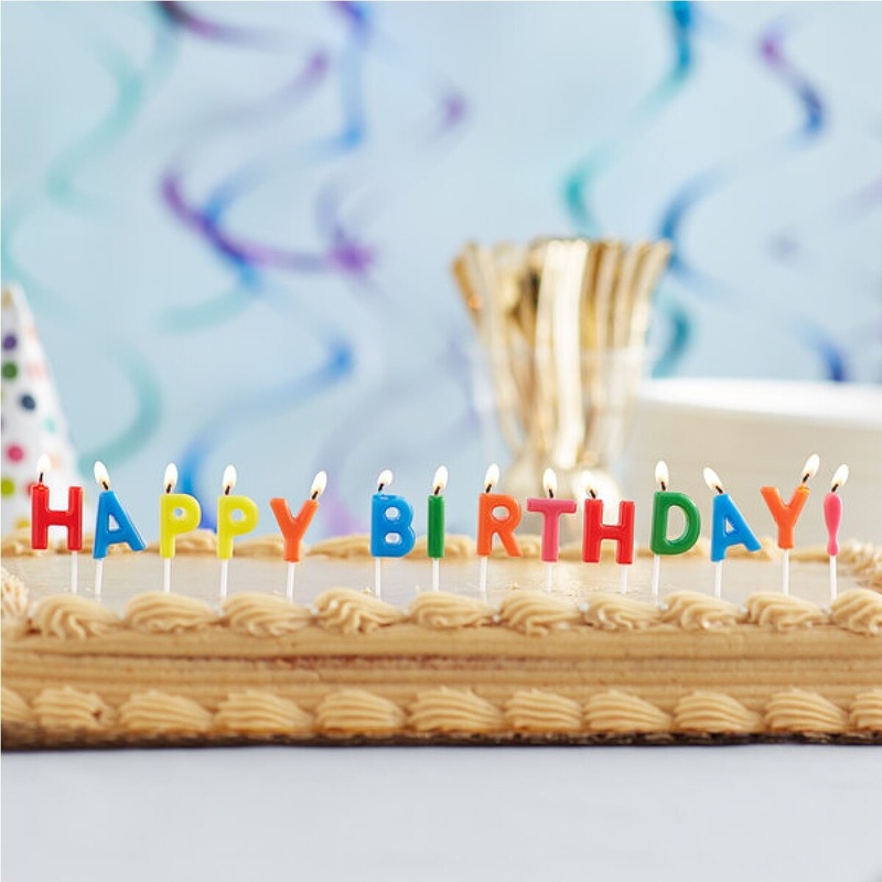 Happy Birthday Letter Candles