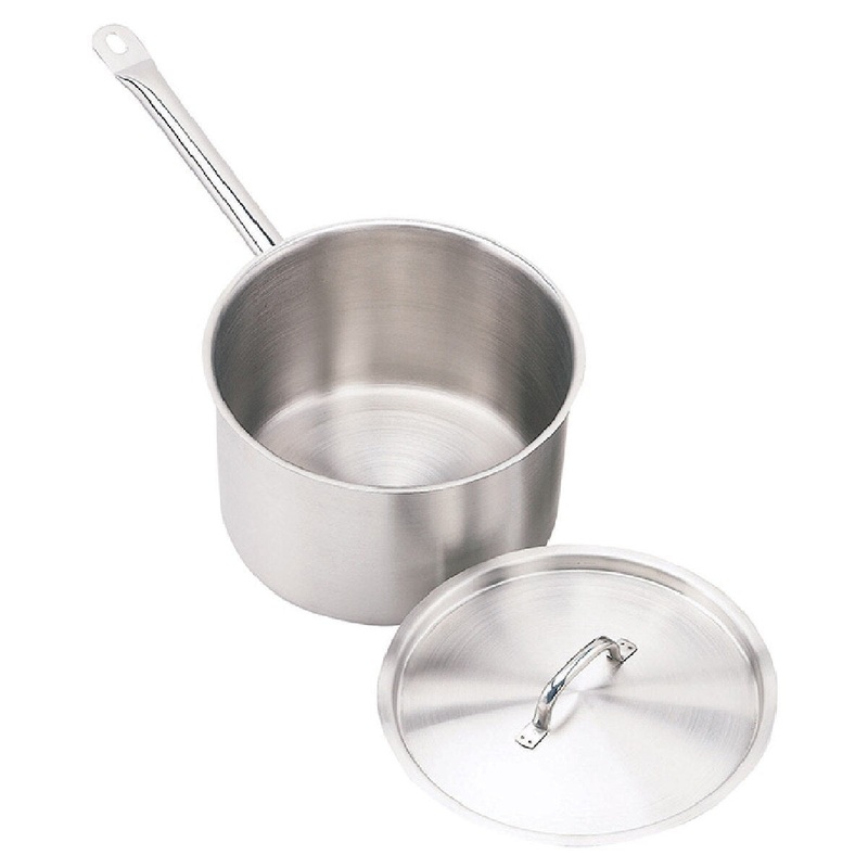 Stainless Steel Clad-5-Quart Sauce Pan w/ Cover