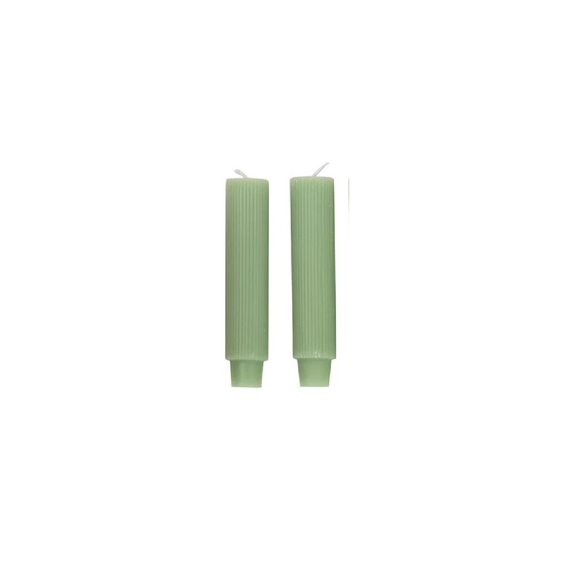 Unscented Pleated Taper Candles