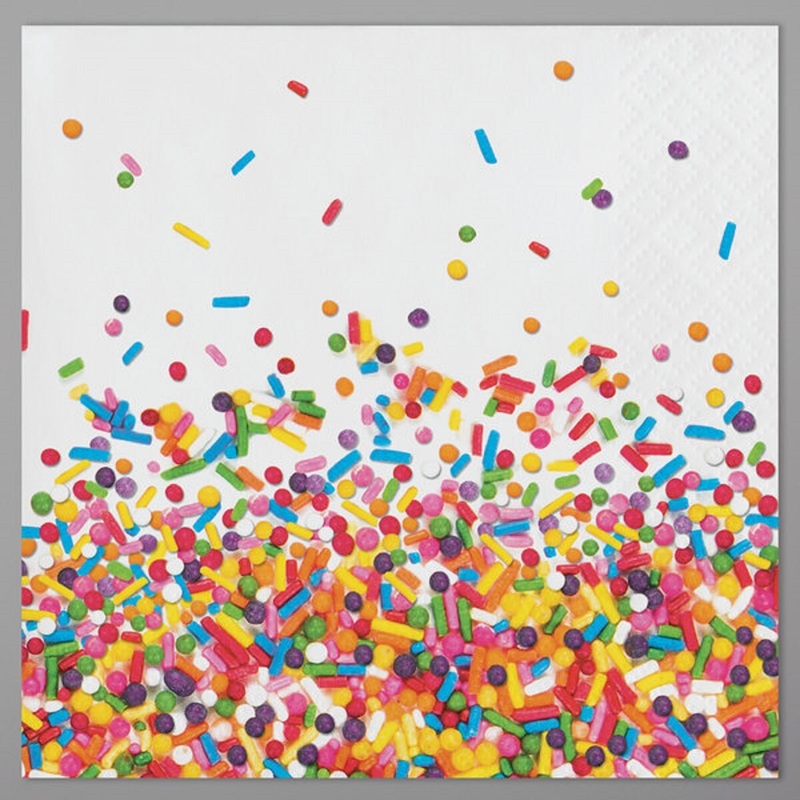2-Ply Confetti Sprinkles Beverage Napkins