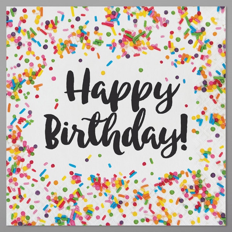 2-Ply Sprinkles Luncheon Napkins
