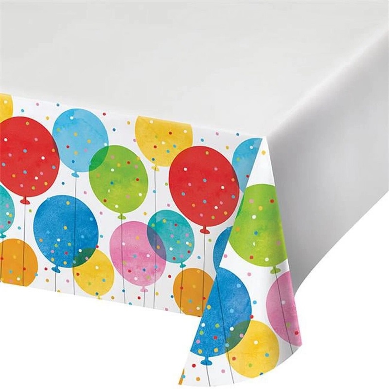 48×88 Confetti Balloons Table Cover