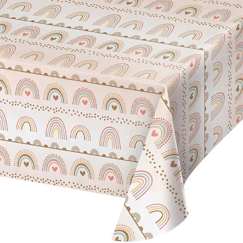 54 X 102 Boho Rainbow Table Cover