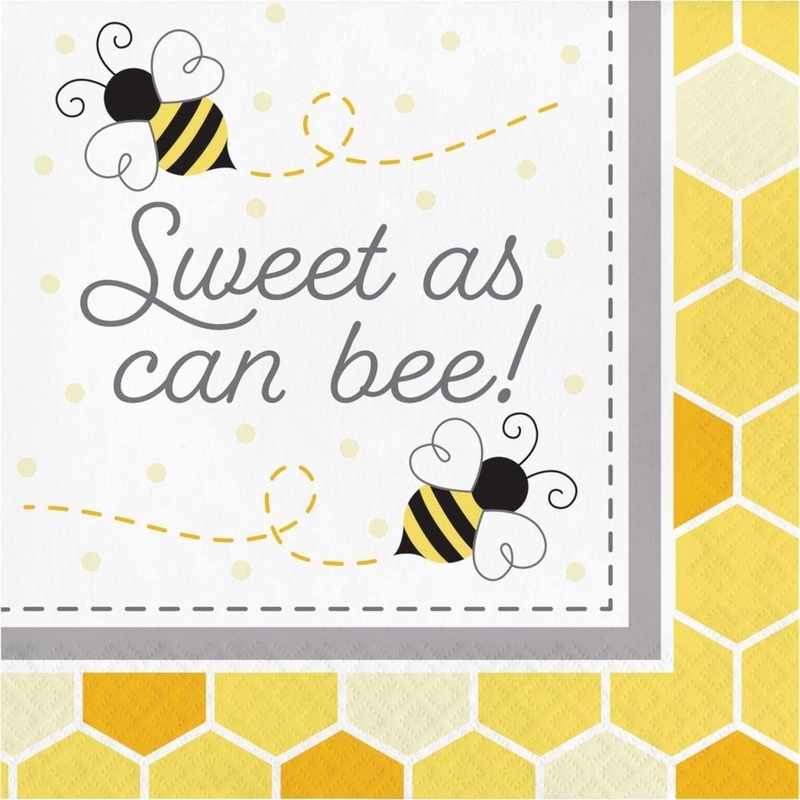 6.5 Bumblebee Baby Sweet As Can Be Napkins