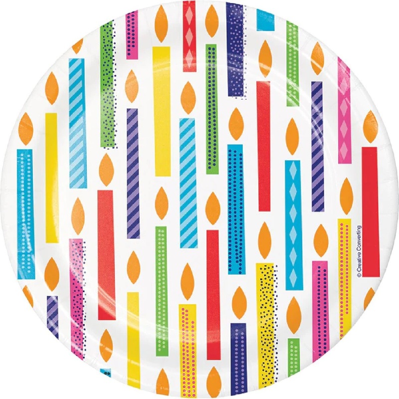 7 Bright Birthday Paper Plate