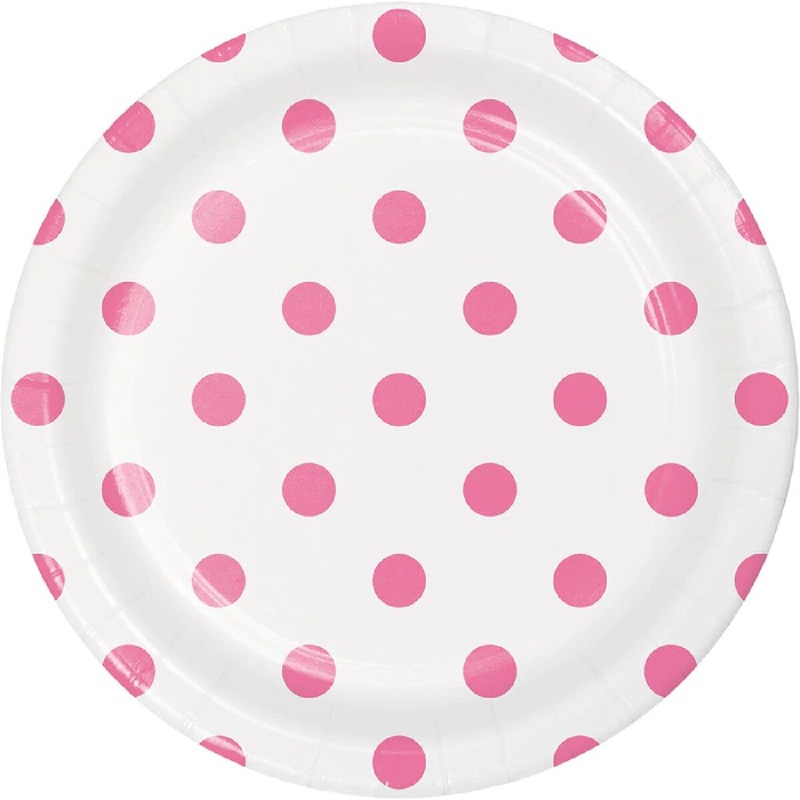 7 Dots & Stripes Paper Plate