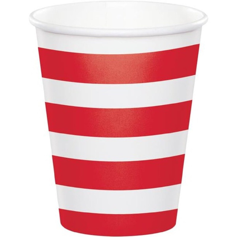 8 Oz Red Dots & Stripes Treat Cup