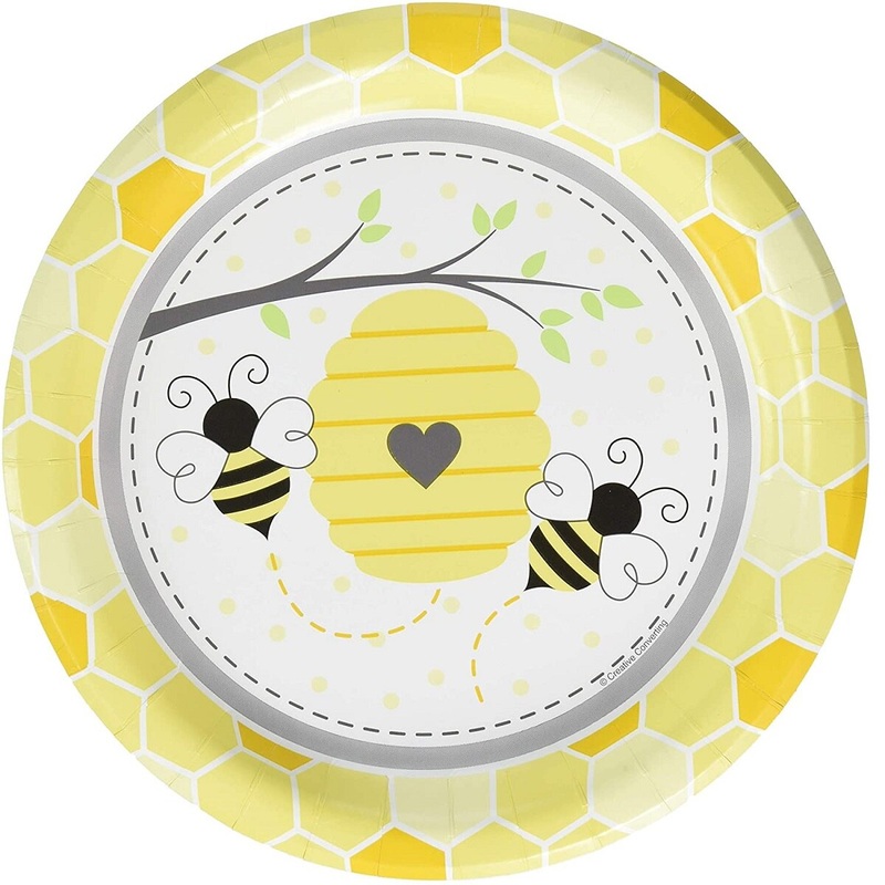 9 Bumblebee Baby Paper Plate