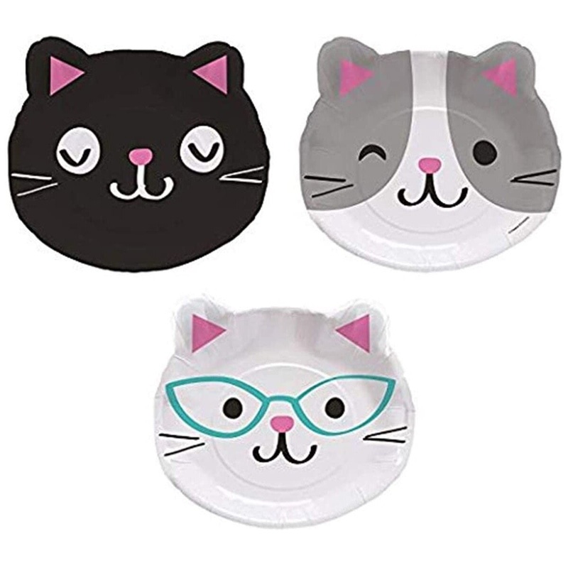 9 Cute Cat Shaped Paper Plate