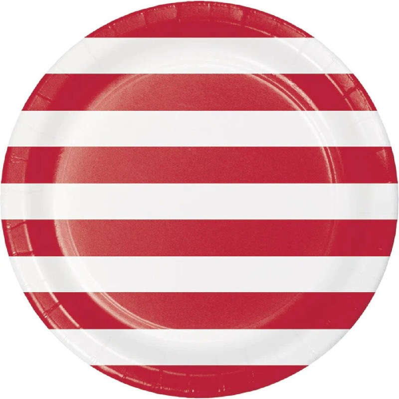 9 Dots & Stripes Paper Plate