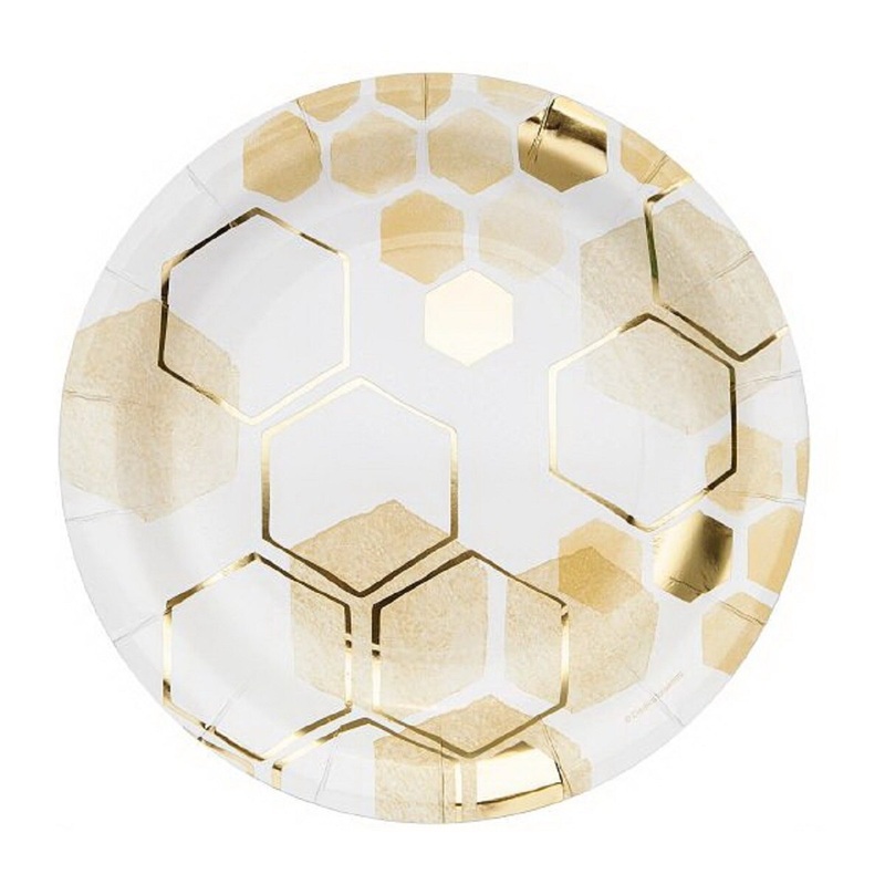 9 Honeycomb Paper Plates