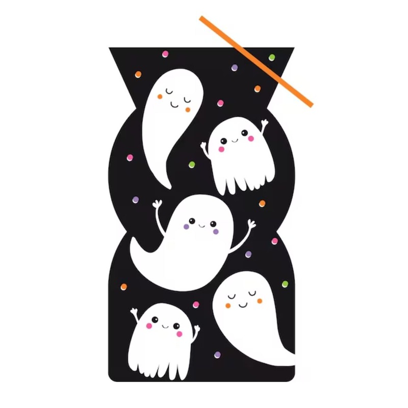 9 x 5 Halloween Ghosts Cello Bags