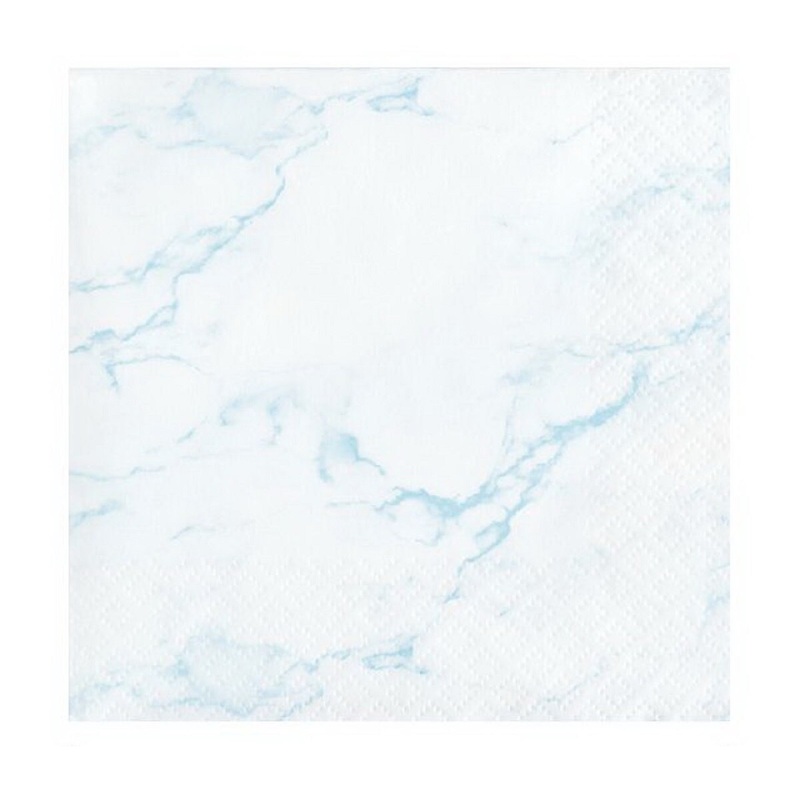 Beverage Napkin 12/16 Blue Marble (dis)