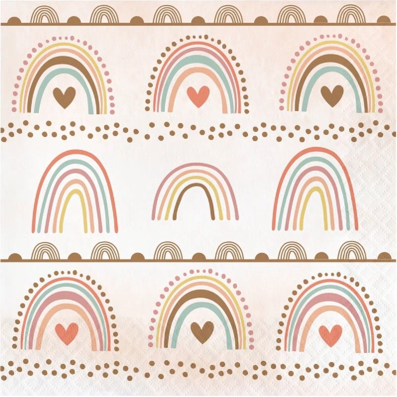 Boho Rainbow Luncheon Napkin