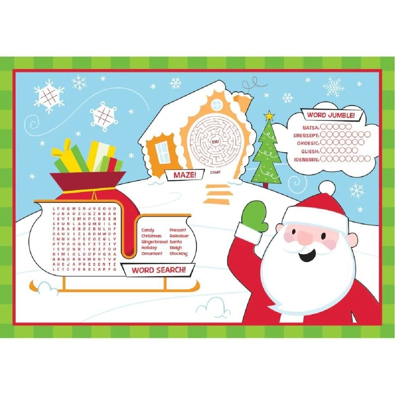 Christmas Activity Placemat