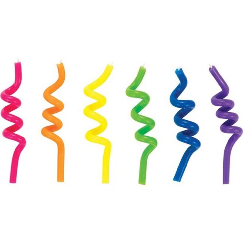 Curly Neons Candles