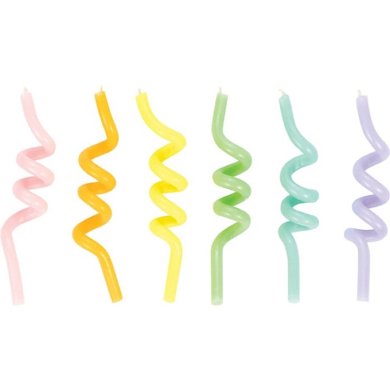 Curly Pastels Candles