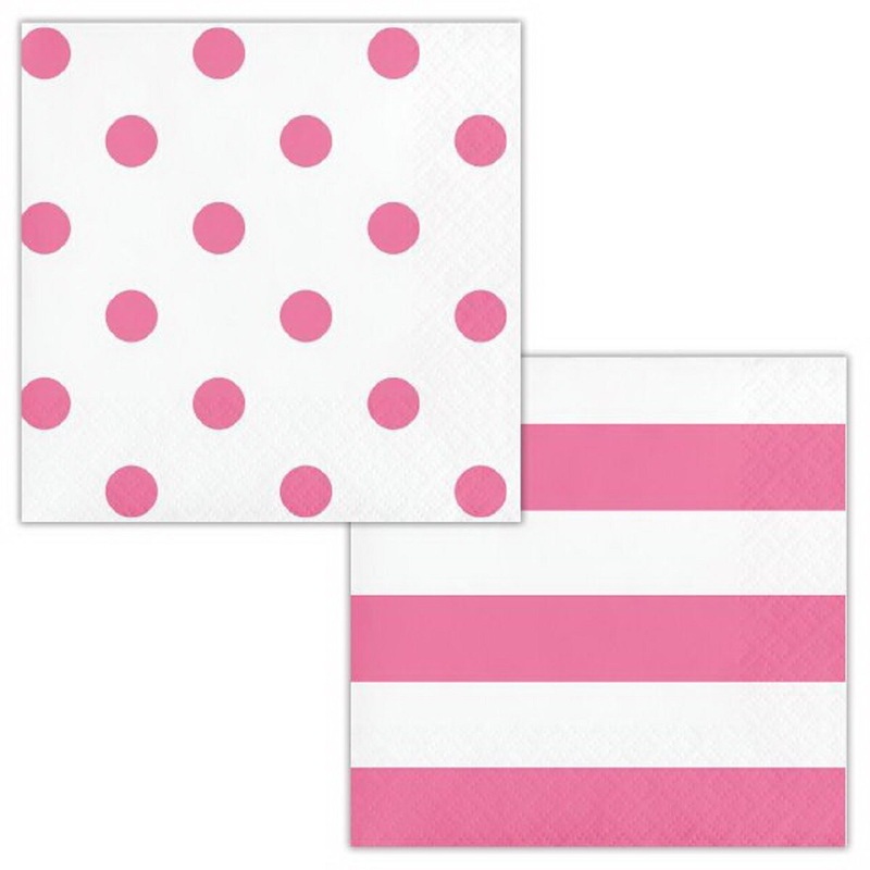 Dots & Stripes Beverage Napkins