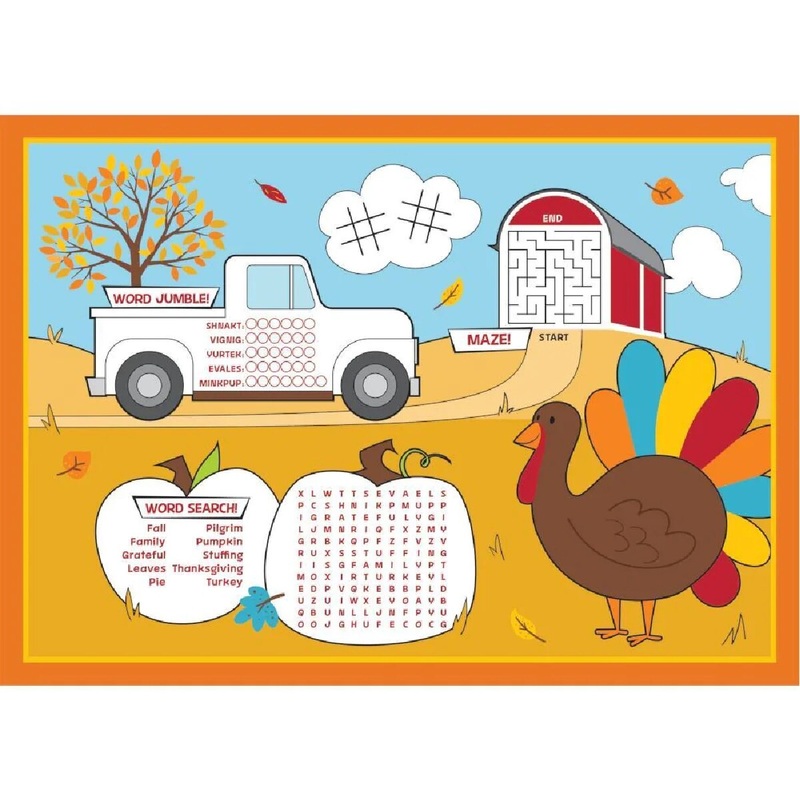 Fall Activity Placemat