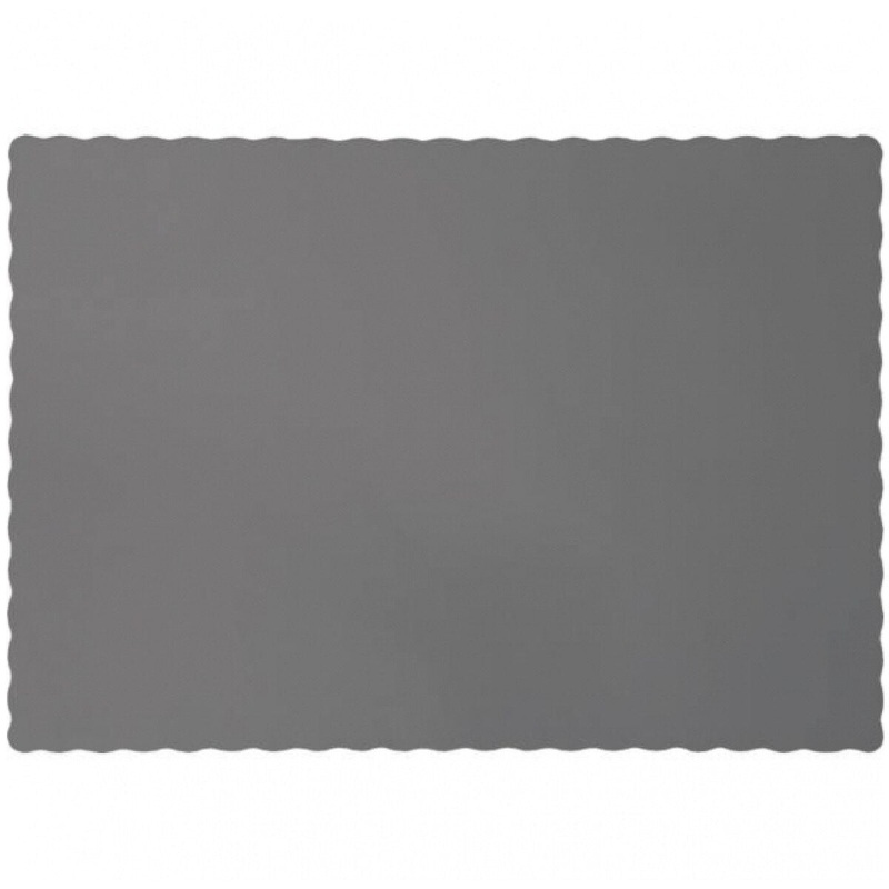 Glamour Gray Paper Placemat – 50 Ct.