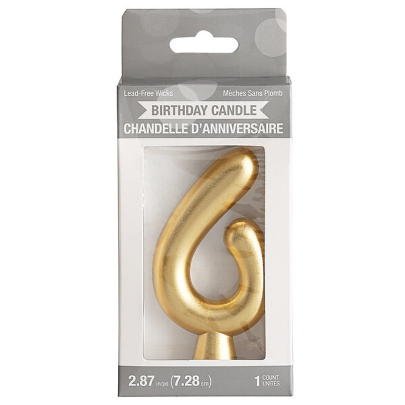 Gold #6 Candle