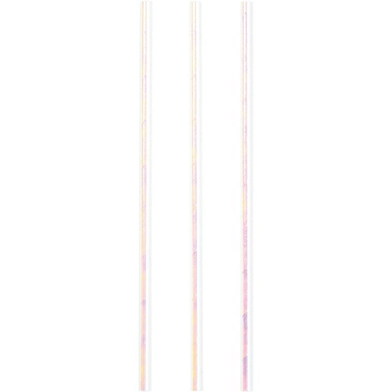 Iridescent  Party Paper Straws