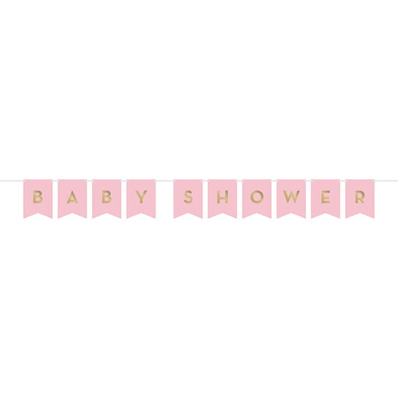 Pink and Gold Banner
