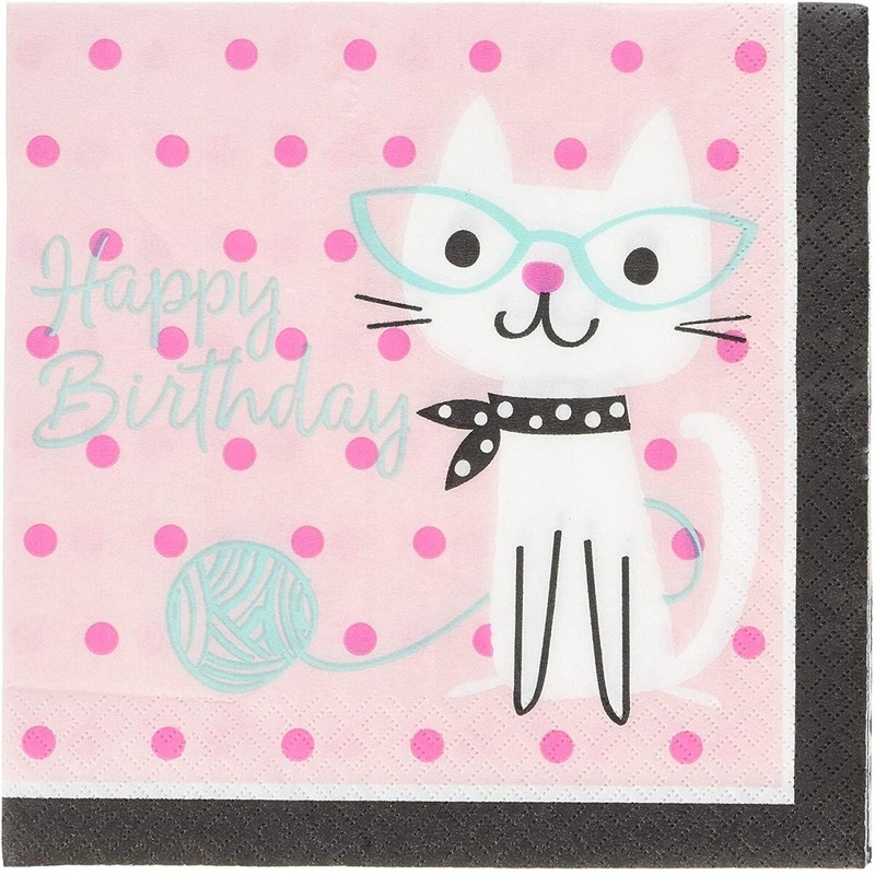 Purr-Fect Party Luncheon Napkin