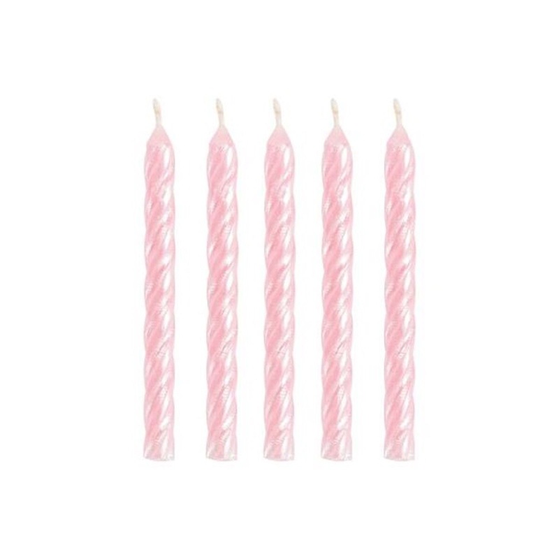 Spiral Iridescent Candle