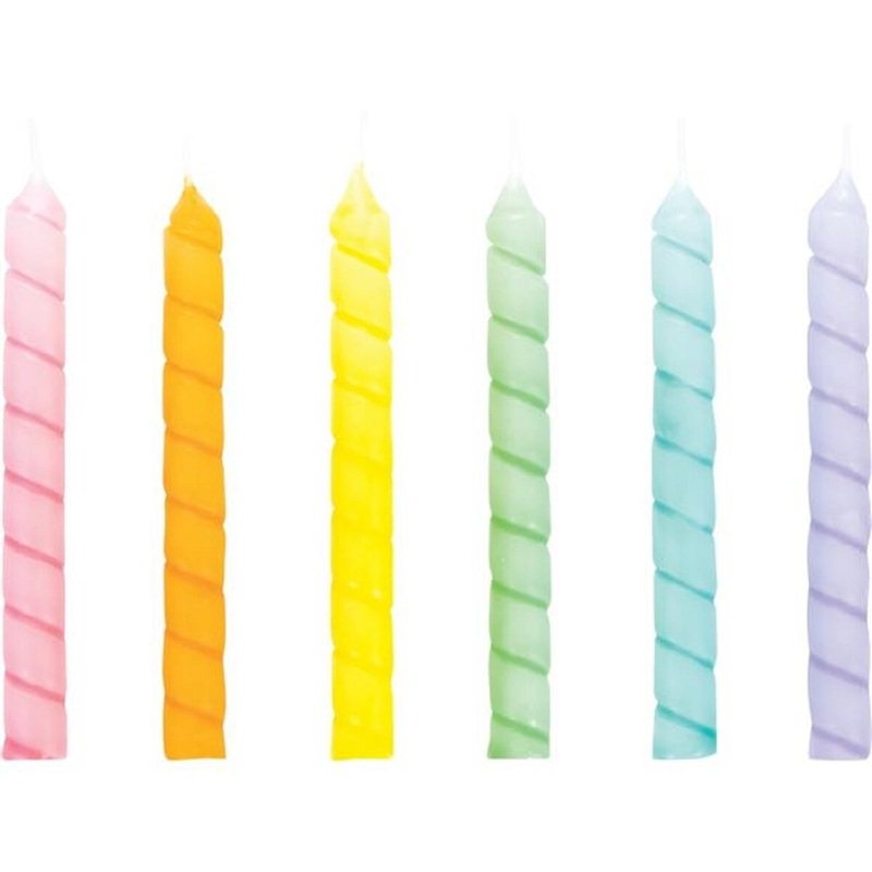 Spiral Pastels Candle- Large