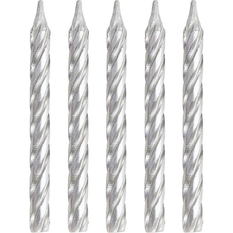 Spiral Sliver Metallic Candle