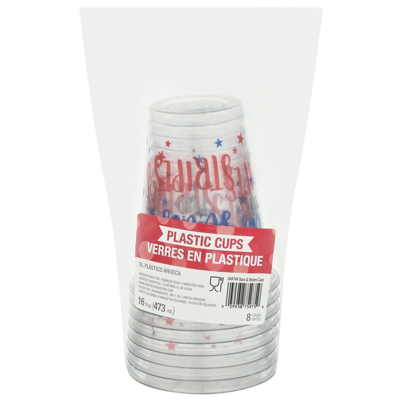 Stars & Stripes Plastic Cup