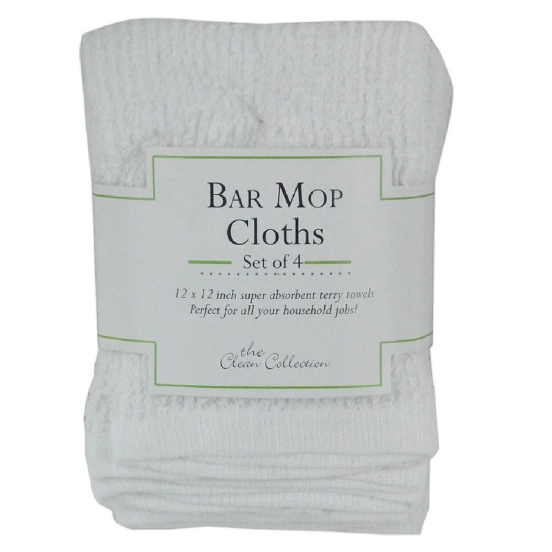 4/Set White Terry Dish Cloth