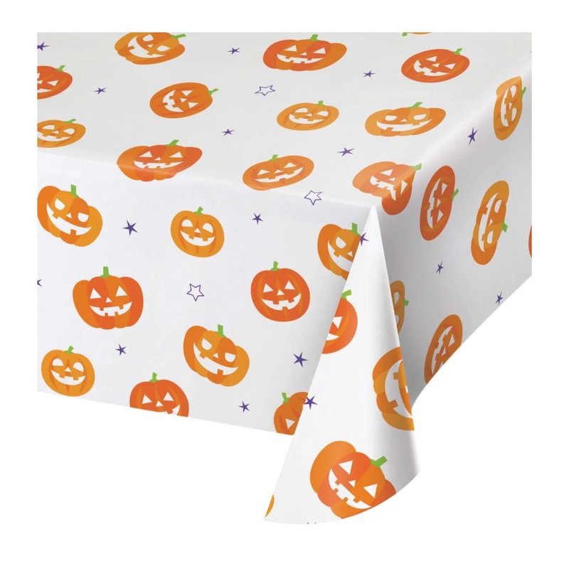 54×96 Halloween Pumpkins Table Cover