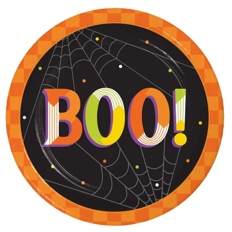 7 Halloween Boo Plate