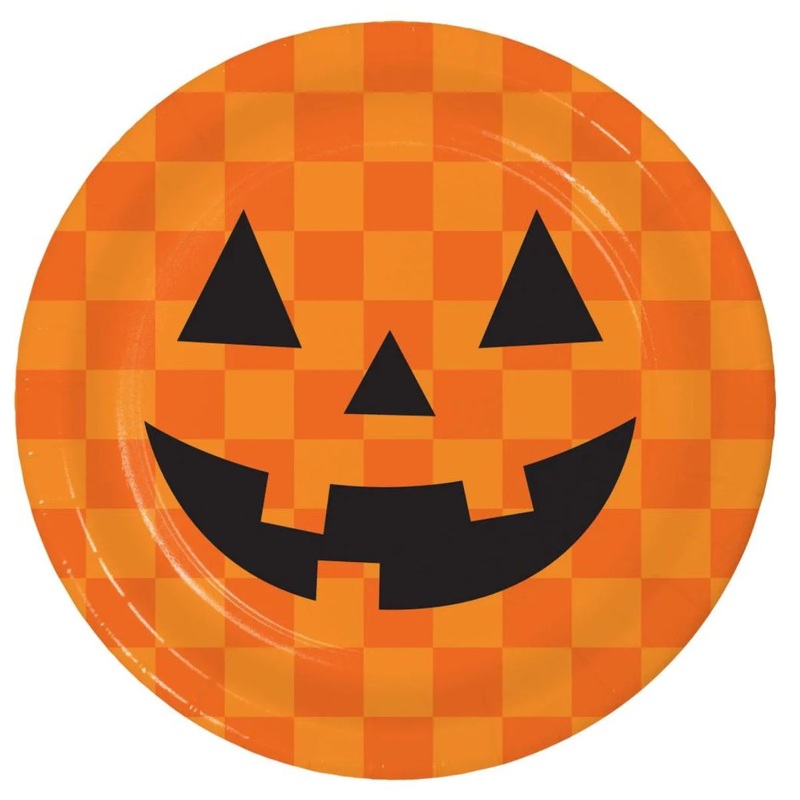 7 Halloween Jack O Lantern Plate