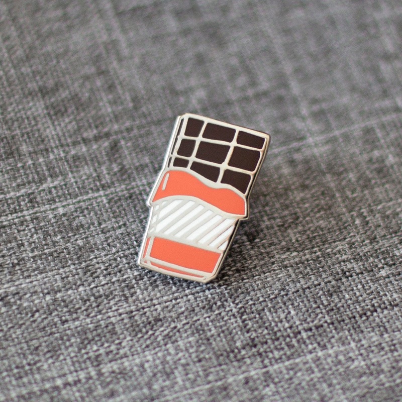 Chocolate Bar Enamel Pin – Double Blind Surprise