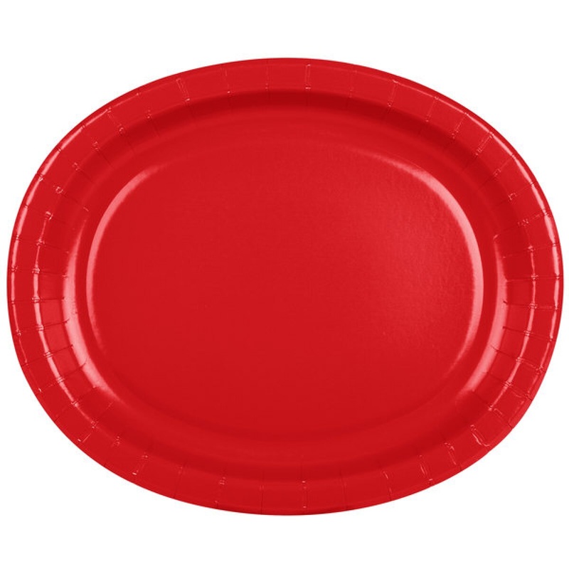 Classic Red Oval Platter