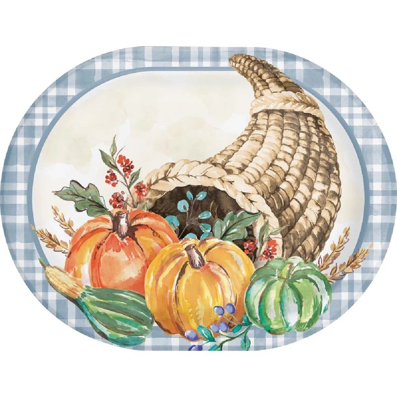 Decadent Cornucopia Oval Plate
