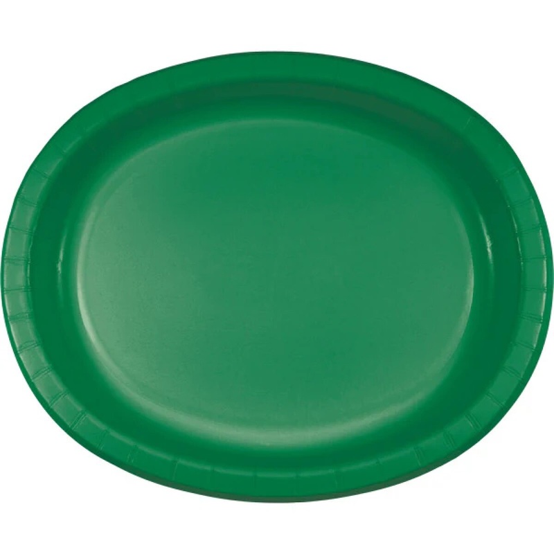 Emeral Green Oval Plate