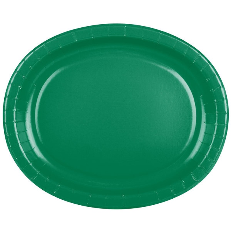 Emerald Green Oval Platter