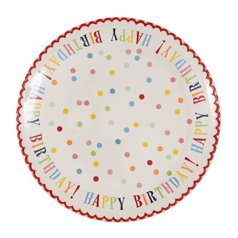 Happy Birthday Ceramic Plate