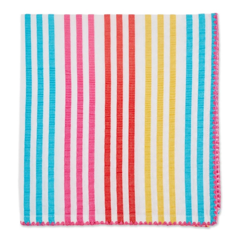 Happy Seersucker Stripe Napkin