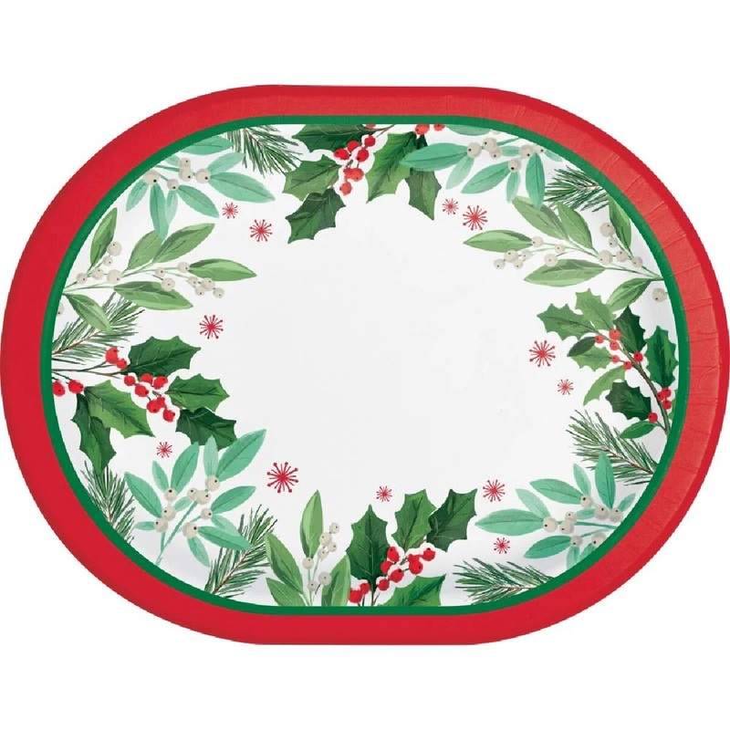 Holly Jolly Oval Plate